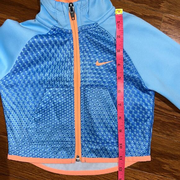 Nike Toddler Blue & Orange Hooded Athletic Jacket Size 2T - Picture 10 of 11